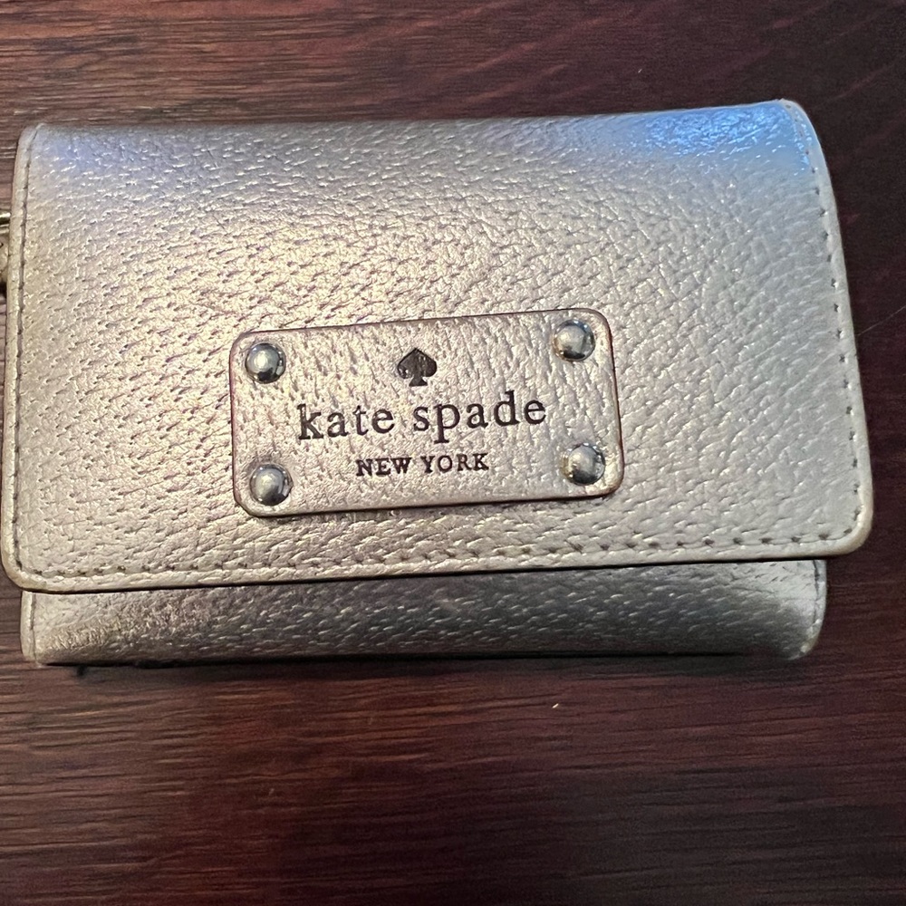 Kate spade gold keychain wallet